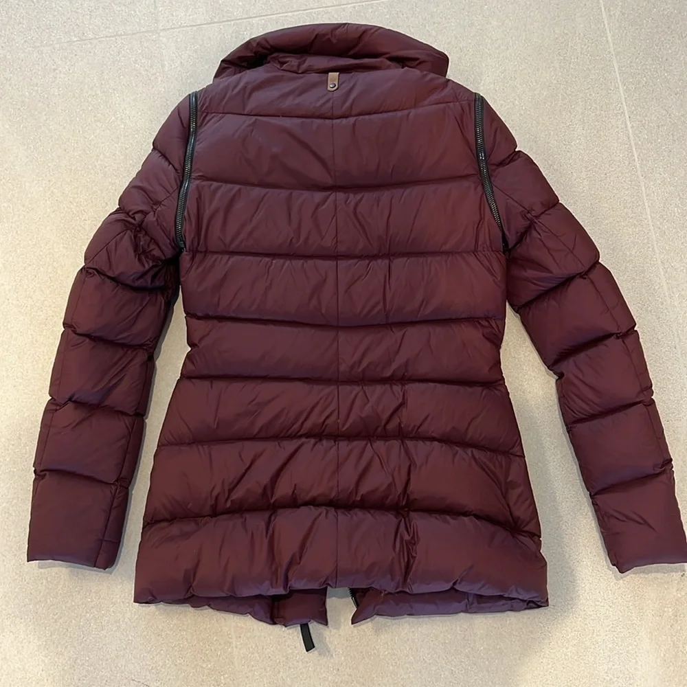 Mackage Convertible Down Coat With Leather Trim! - Picture 7 of 11